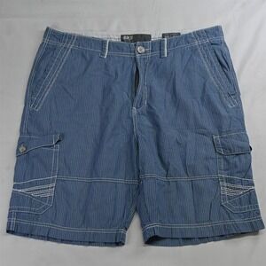 Buckle 38 x 23" Blue‎ Stripe Bold Stitch Athletic Fit Cargo Shorts